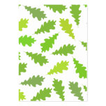 Spring Leaf Pattern. Green Oak Leaves. Custom business cards