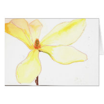 spring magnolia blossom/blank card