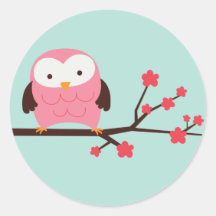 Spring Owl Stickers