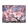Spring postcards Pink Tree Flower Blossoms Blue