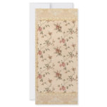 spring romance victorian rose pattern rack card template