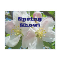 Spring Show! postcards event announcements Floral