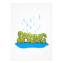 Spring Showers 2 Custom Invitation