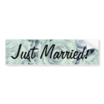 Spring Soft Green Roses + Satin Bouquet, template bumper stickers