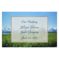 Spring Tetons WEDDING Program Flyer Design