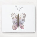 Spring Time · Purple Butterfly mousepads