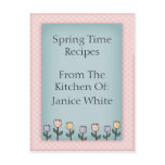 Spring Time Recipe Cards postcards