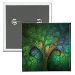 Spring Tree Square Button