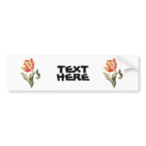 Spring Tulip Floral Bumper Sticker