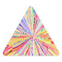 Spring Waves Celebrations Triangle Sticker