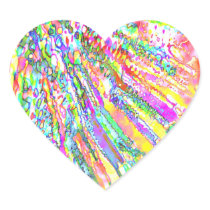 Spring Waves Celebrations Heart Stickers