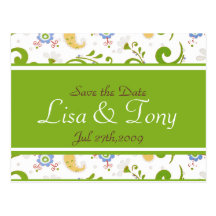 Spring Weeding - Customised Post Card