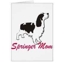 Springer Spaniel Mum Card