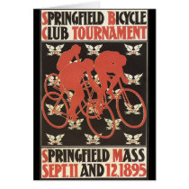 Springfield Mass. 1895 Bicycle Tournament Greeting Cards