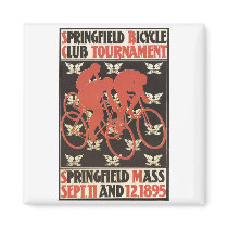 Springfield Mass. 1895 Bicycle Tournament Fridge Magnets