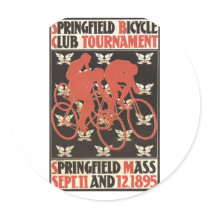 Springfield Mass. 1895 Bicycle Tournament Sticker