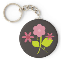 Springtime Flowers Keychain