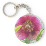 Springtime Hellebore Blossoms keychains