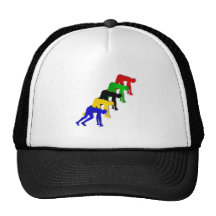 Sprinters on your marks get set go sprinting trucker hats