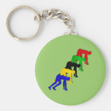 Sprinters on your marks get set go sprinting key chains