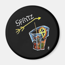 Spritz Aperol Accessories and Gifts - Venice Italy Fridge Magnets