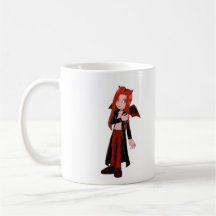 Sprytes Red Devil white mug