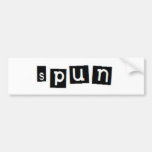 SPUN block logo bumper sticker