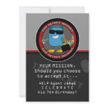 SPY Birthday Party invitations