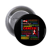 Squamous Cell Carcinoma Awareness Collage Pins