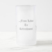 Square and Compass Beer Glass Mug
