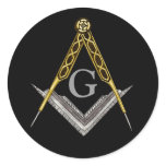 Square and Compass Hand Drawn Stickers