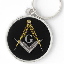 Square and Compass Keychain