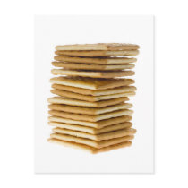 Square crackers post card