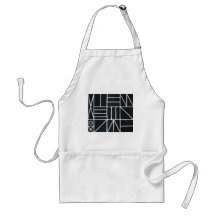 Square Dance ( line minimalism ) Apron
