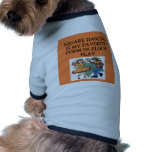 SQUARE dancing lovers joke pet clothing