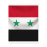 Square flag of Syria, ceremonial draped Wens Kaart