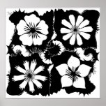 square flowers posters