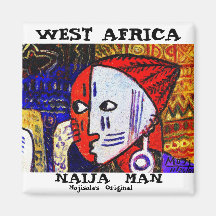 Square Magnet - naija man 