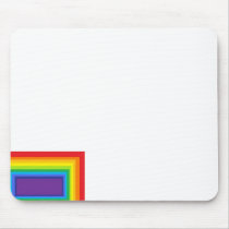 Square Rainbow in the Corner Mousepad