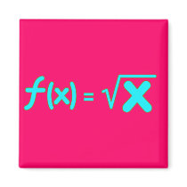 Square Root Function - Math Symbols Fridge Magnets
