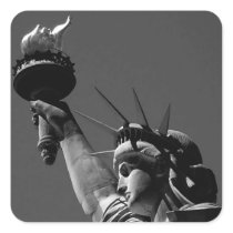 Square Sticker of Statue of Liberty