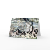 Square Tower Mesa Verde Greeting Card