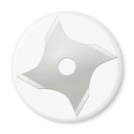Squared ninja star magnets