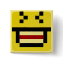 squared smiley big laugh buttons
