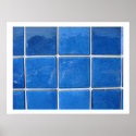 squares blue posters