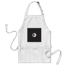 Squatch on a Bike In Sky With Moon T-shirt Apron