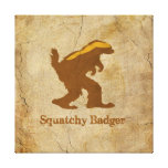 Squatchy Badger Canvas Print