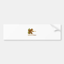 Squatchy Badger (vintage) Bumper Stickers