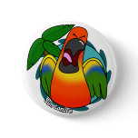 Squawking Sun Conure Button