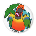 Squawking Sun Conure Magnet